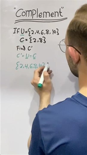 Find the complement of set | complement set | find C’ #maths #complement