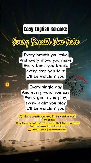 Easy English Karaoke | Every Breath You Take – Sing & Learn English