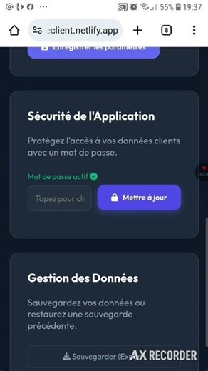 Application de gestion de clients. #client #automatisation #prospects