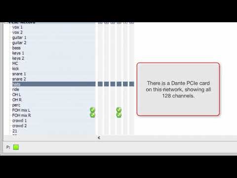 BSS | Dante Controller - Using Channel Groups