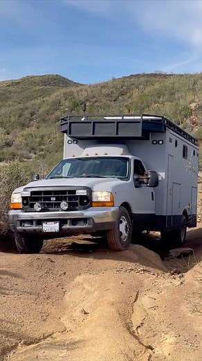 13K views · 327 reactions | Not bad for a stock 2wd ambulance This is some old footage I threw together from over a year ago in California. This was one of the scariest trails I ever took this truck on. It weighs nearly 12k lbs and narrow trails make me nervous. #overlanding #diyambulanceconversion #adventure #solovanlife #diycampervan | James Williams | Facebook
