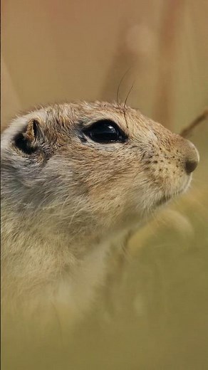 Spring Feast: Gopher Munching on Fresh Grass