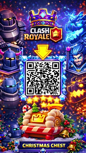 ENJOY GUYS NEW CLASH ROYALE QR CODE 2025 🎁😍 New Qr Code Clash Royale 2025 🎄 | How To Get Christmas, Santa & Gingerbread Chest 😍🎁 Looking for the Clash Royale QR Code 2025? This video shows how to get x10 Christmas Lucky Chests using the December QR code. Learn what rewards you can get and how to get all 10 chests step by step. Spanish & Portuguese players included 🇪🇸🇵🇹 También explico cómo reclamar los x10 cofres navideños, aprovechar las recompensas de Navidad, y usar el QR code de dic