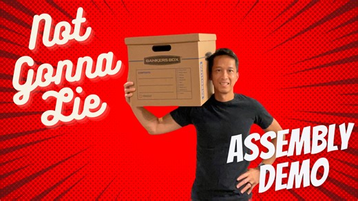 Watch Bankers Box Medium Classic Moving Boxes Assembly Demo on Amazon Live