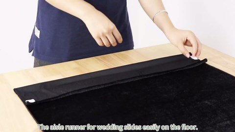 FUHSY Black Aisle Runner 15FTx2FT Wedding Aisle Runner Outdoor Indoor Church Hallway Carpet Runners for Party Black Walkway Runners for Bridal Shower Anniversary Aisles Decorations for Ceremony