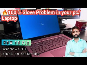 How to Fix WINDOWS 10 Stuck On Restarting Screen In Laptop | Getting Windows Ready Don't turn of pc