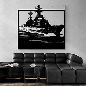 Abstract Battleship Artwork - Digital Download: Intriguing Maritime Decoration Laser / Printer Ready / Laser Engraving & Cnc Machines - Etsy Canada