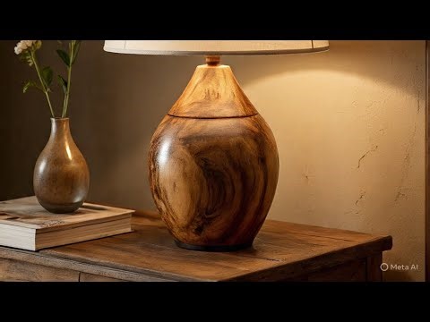 How to make a wooden lamp @Totalwoodworking 