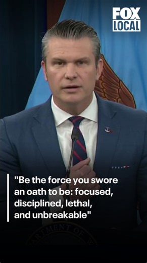 During a press update after Iran attacks, Secretary of War Pete Hegseth shared his message for military members, telling them that this is their moment. | FOX 2 Detroit