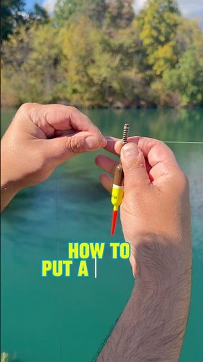 How To Put A Bobber On A Fishing Line! 🎣#shorts #fishing