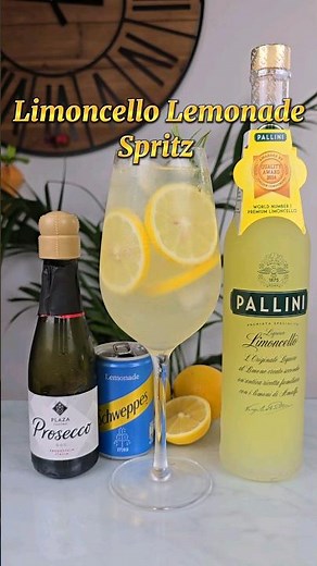 Limoncello Lemonade Spritz recipe #limoncello #lemonade #spritz #cocktail #recipe #fyp #drink #howto