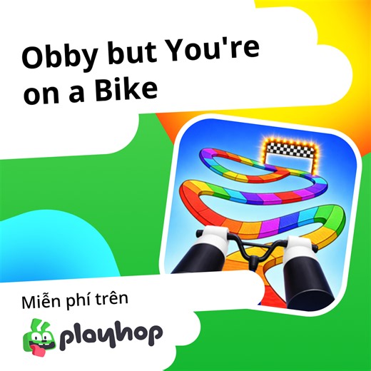 Obby but You're on a Bike: Chơi trực tuyến miễn phí trên Playhop