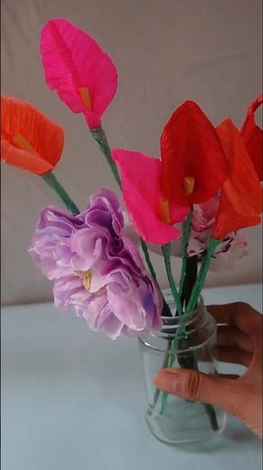 How to make flowers with papers / DIY Paper Craft/Decorative Arts