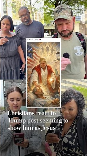 Christians react to Trump post seeming to show him as Jesus