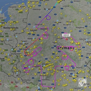 275K views · 5.7K reactions | Der Testflug eines Airbus A380 über Deutschland entpuppte sich als Weihnachtsgruß. Start und Ziel der Maschine war Hamburg. | tagesschau | Facebook