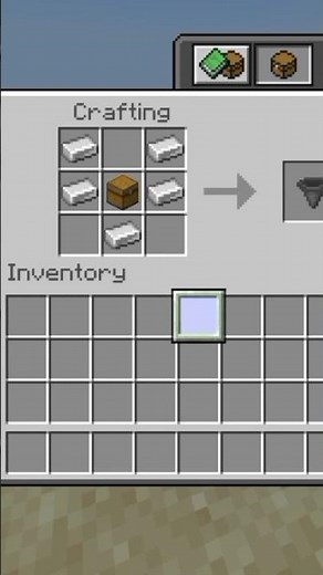 minecraft how to make Hopper 🕳️ #minecraft #trending