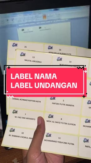 Tutorial Sederhana Bikin Label Nama!!! #tutorial #labelundangan #labelnama #labelundanganpernikahan #fyipage