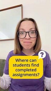 Where can students find completed assignments? #ellii #tutorial #englishteacher