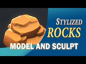 How I make Stylized Rocks - The modeling and 3D Sculpting Process