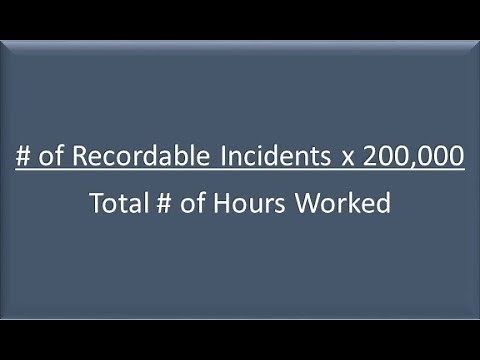 How to calculate TRIR / LTIR / LTISR by maaz khawaja / askmaaz