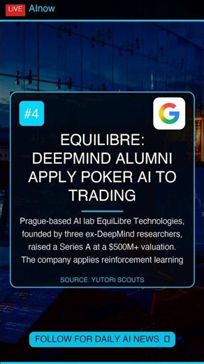 EquiLibre: DeepMind Alumni Apply Poker AI to Trading #Shorts