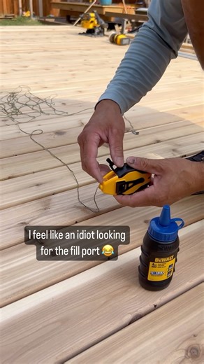 thesidingguy | Not sure how you fill a new chalk line. This is how I fill it. The main thing is to NOT overfill it or you can damage the mechanism. I... | Instagram