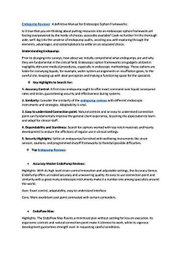 EndoPump Reviews: Unveiling the Power of Performance Enhancement