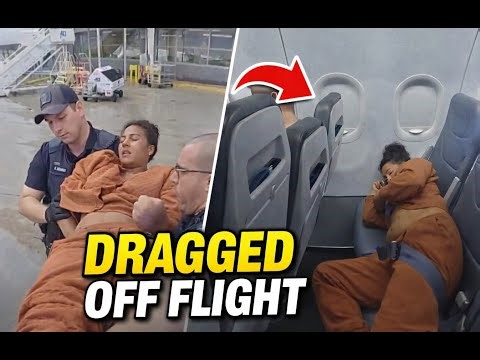 Entitled Woman Refuses to Exit Plane, Gets Removed by Airport Police