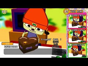 PaRappa the Rapper PSP AD HOC/MULTIPLAYER GAMEPLAY!!! (4 Players)