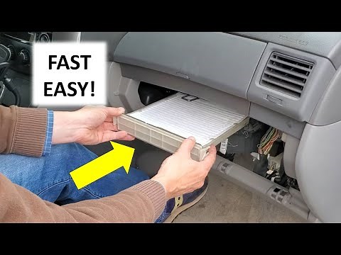 How to Change 2004 – 2010 Toyota Sienna Cabin Air Filter – Replacement Location