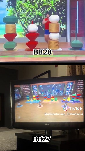 BB BlockBuster Tower of Hinoai side by side Big Brother 27 vs Big Brother 28 #cbsbigbrother #bigbrother #bb28 #bb #bigbrother28