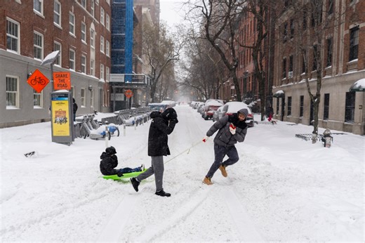 Latest totals: How much snow fell in NY, NJ as of Monday