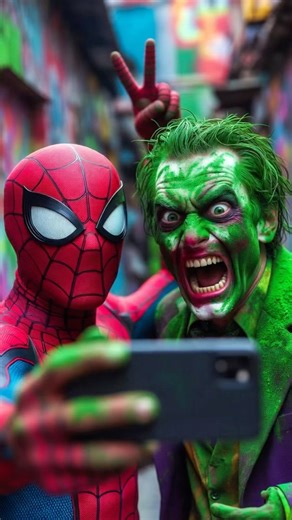 What if Spider-Man Pranked Joker with Green Powder! 😂💥 #joker #classicjoker