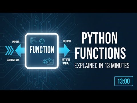 🚀 MASTER Python Functions in 13 Minutes (The ULTIMATE Guide for Beginners)