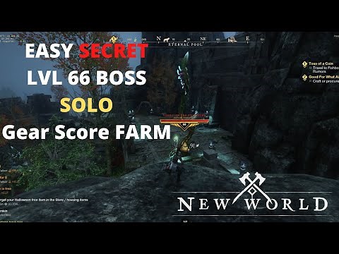 New World: (Patched) Secret Solo lvl 60 Gear score Farm!