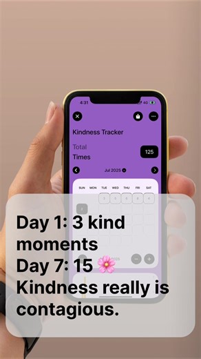 “How Many Kind Things I Did Today” — Kindness Tracker Kindness feels even better when you notice it. One small act at a time.#ios26 #tallycounter #productivity #ios