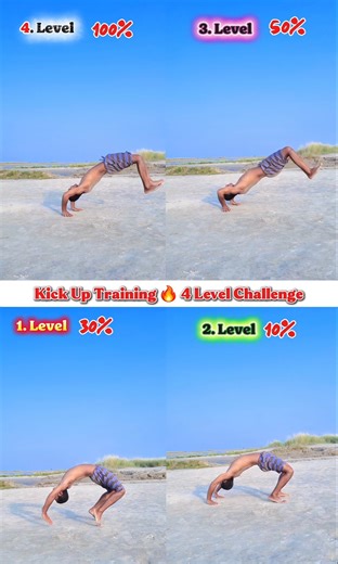 Kick Up Training 🔥 4 Level Challenge #kick #up #tutorial #viralvideos #shortsfeed #shorts