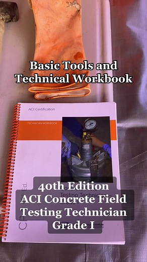 understanding both the basic tools for testing and the technical workbook is key to passing your certification testing certification testing is made up of two tests: a multiple choice test and an in-person performance exam follow us to get study tips and learn what comes after certification… [ACI Concrete Field Testing Technician—Grade I. ] #concretetesting #fypconstruction #specialinspection #specialinspector #concrete