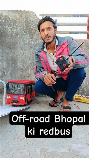 Challenge💪 Offroading remote control bus // Bhopal ki redbus🔥 #shortsfeed #shorts #ytshorts