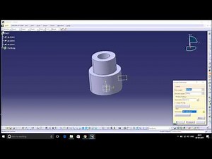 Catia V5 Part Design - Revolve & Groove