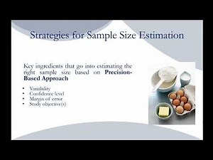 Statistical Research Training Workshop - Sample Size Determination Precision Based