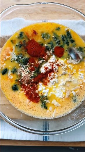 High protein cottage cheese and egg bake recipe #cottagecheese