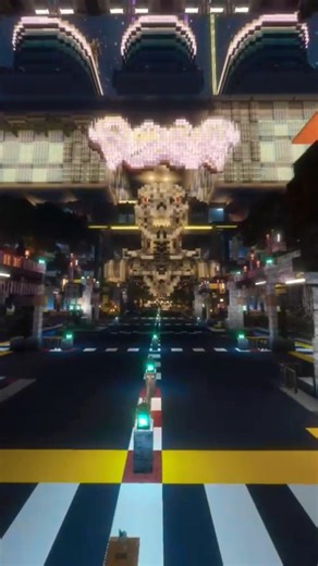 PIXEL HAVEN ! the Cyberpunk-City in Minecraft vanilla Word #minecraft #shorts #short #gaming