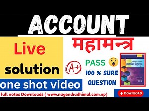 Account Model Question Solution 2082||12 Class 12 account Model question solution 2082 with solution