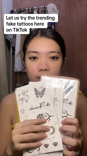 Fake tattoo tutorial / Fake tattoo from TikTok shop na long lasting mga anteh 😍💛 #faketattoos #faketattootiktokshop #faketattoolonglasting #faketattoosminimalist #faketattootutorial #tattoosticker #tattooideas #tattooideasforgirls