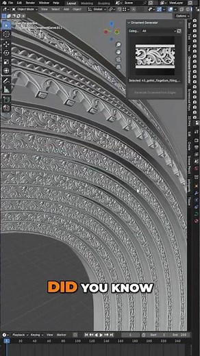 Design Beautiful Portals in Blender — Powered by Ornament Generator