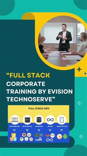 Full Stack Development Corporate Training – Build Smarter Teams with Evision Technoserve #fullstack