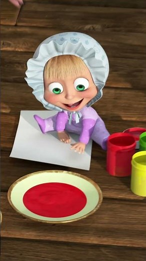 Seniman Kecil! 👩‍🎤🎨 #mashaandthebear #MashadanBeruang #Shorts #SepertiIbuSepertiAnak #kartun