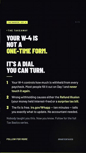 Tax Basics Ep. 4: What the W-4 Is and Why It Matters More Than Most Workers Realize