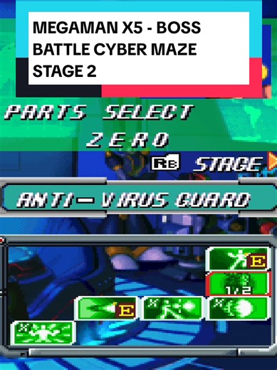 Megaman X5 - Boss battle cyber maze stage 2 #tiktok #gaming #games